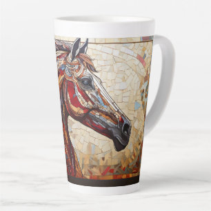 Tasse Latte Mosaic Cheval Brown