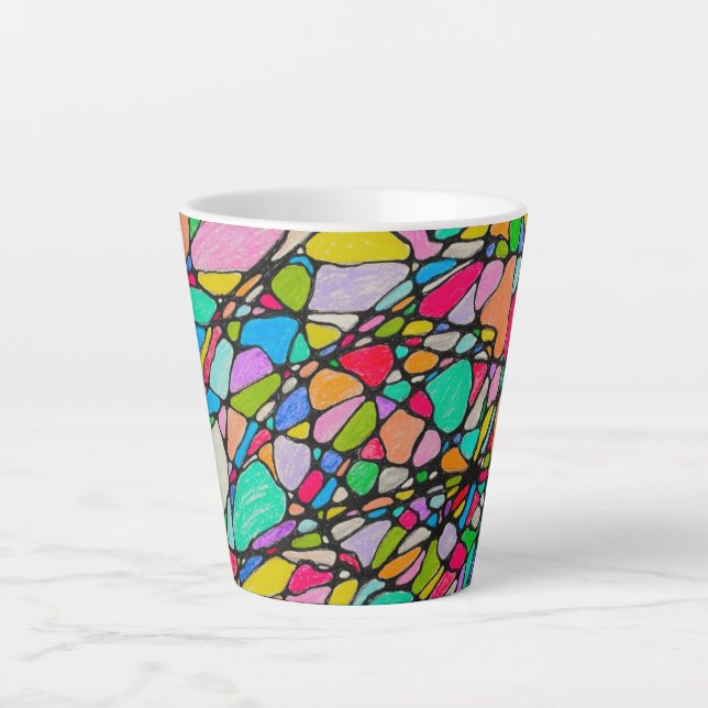 Tasse Latte Mosaïque (Devant)