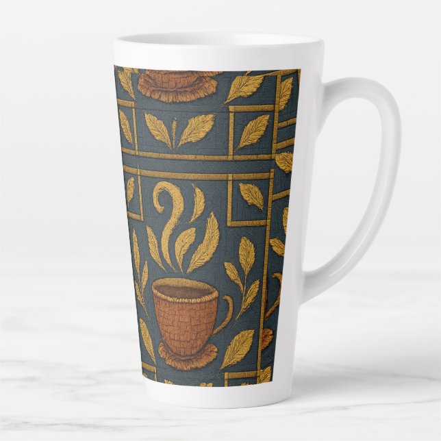 Tasse Latte Mosaïque brassée (Droite)
