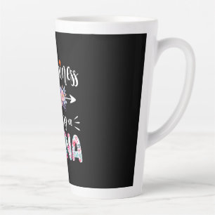 Tasse Latte Mother Art Le bonheur, c'est être une Nana Flora