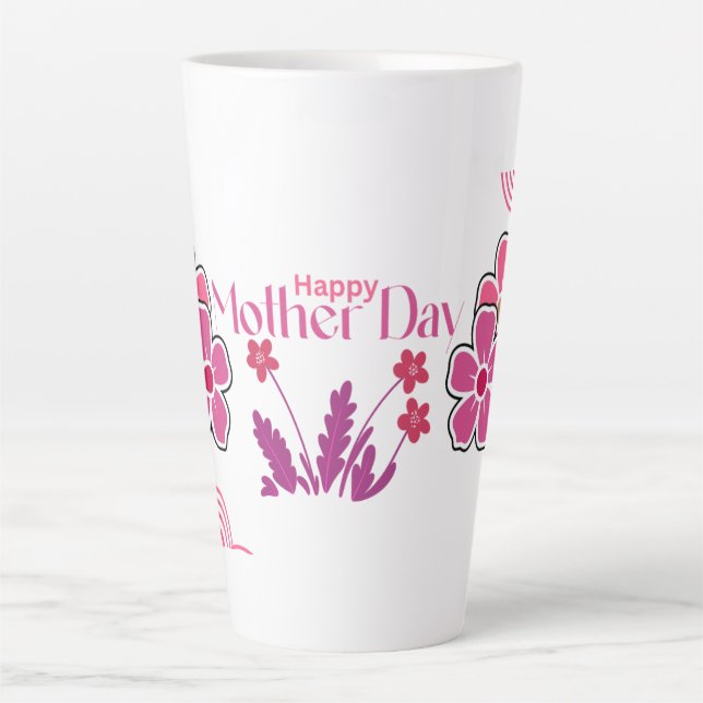 Tasse Latte Mother day Modern Gift pack (Devant)