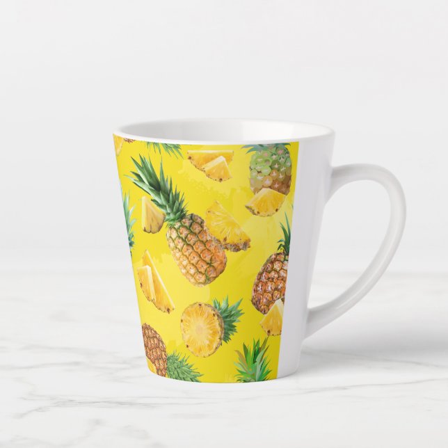 Tasse Latte Motif Ananas 7 (Droite)