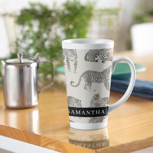 Tasse Latte Motif animal sauvage de la Jungle Leopard