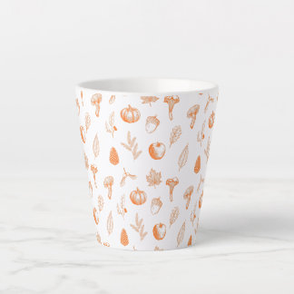 Tasse Latte Motif Automnal Cosy