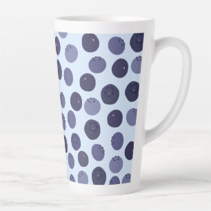 Tasse Latte Motif Blueberry