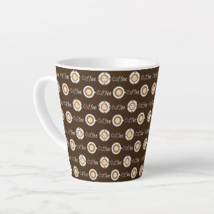 Tasse Latte motif café