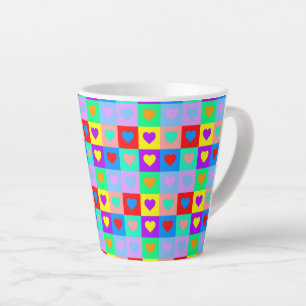 Tasse Latte Motif cardiaque