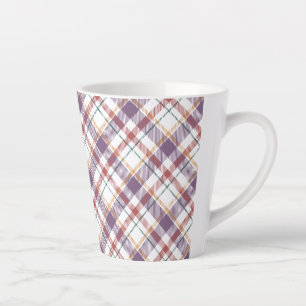 Tasse Latte Motif carreaux classique