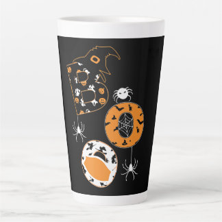 Tasse Latte Motif Citrouille Boo Mask Spider Witder