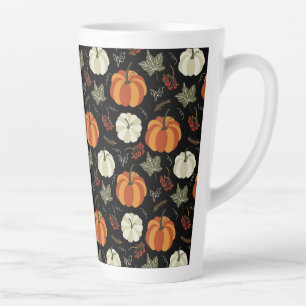 Tasse Latte Motif Citrouille d'automne