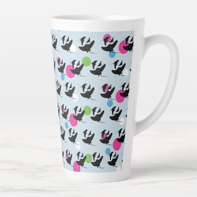 Tasse Latte Motif coloré du parti Stingray (Droite)