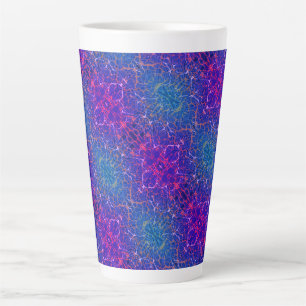 Tasse Latte Motif damassé cosmique abstrait