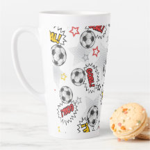 Motif de but de football de bande dessinée – Sport