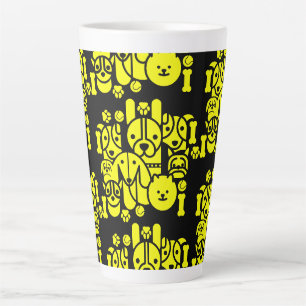Tasse Latte Motif de chien