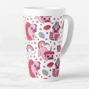 Tasse Latte Motif de chien mignon pour les amoureux des chiens