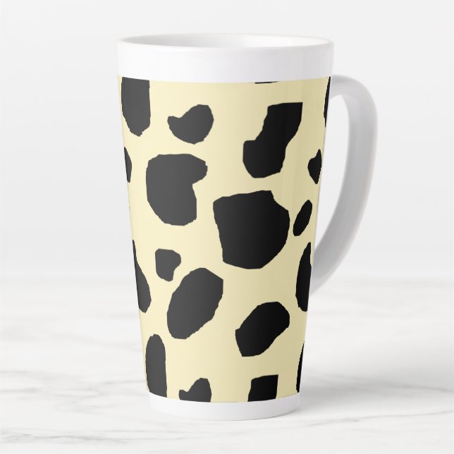 Tasse Latte Motif de couleur de peau d'animal de vache  (Angle droit)
