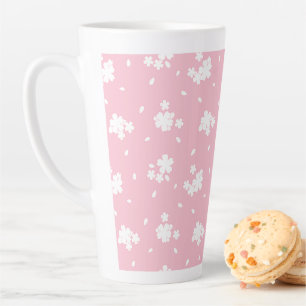Tasse Latte Motif de fleurs de cerisiers de Sakura