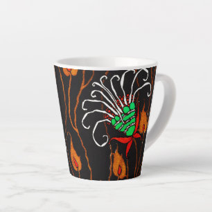 Tasse Latte Motif de fleurs sauvages
