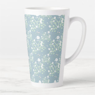 Tasse Latte Motif de fleurs sauvages