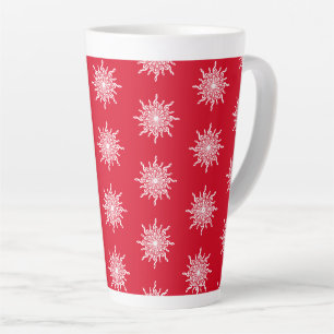 Tasse Latte Motif de flocon de neige en forme de clé de sol or
