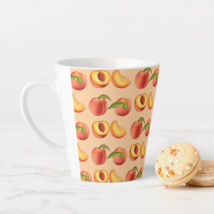 Tasse Latte Motif de fruits de pêche
