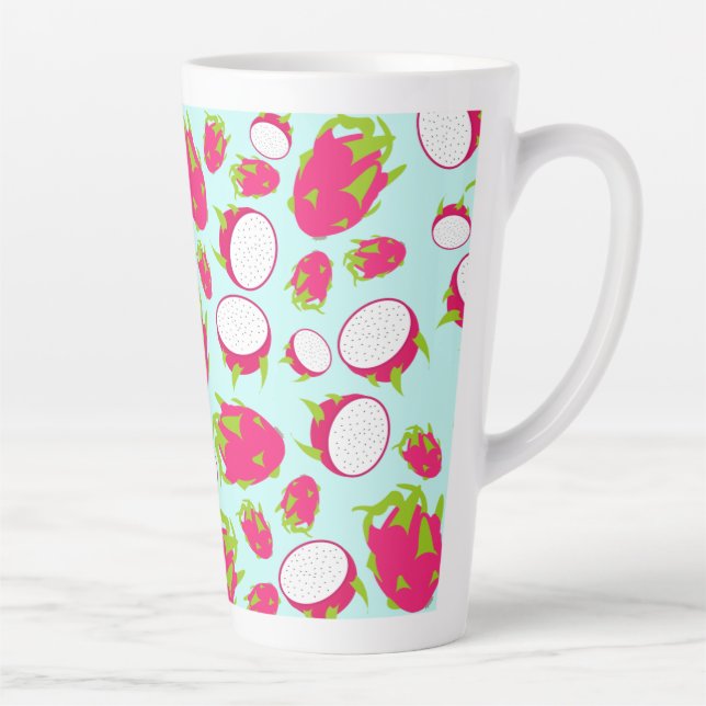 Tasse Latte Motif de fruits dragon (Droite)