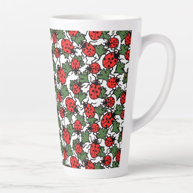Tasse Latte Motif de Ladybug Art nouveau (Droite)