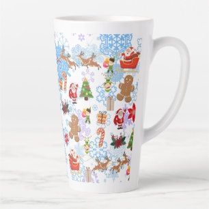 Tasse Latte Motif de Noël