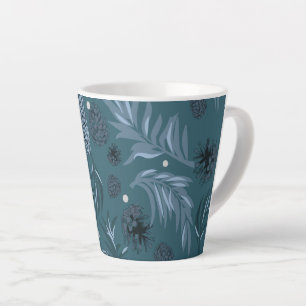 Tasse Latte Motif de Noël, Pinède enneigée 12