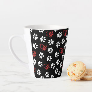 Tasse Latte Motif De Pâtes, Patrouilles Blanches, Patrouilles