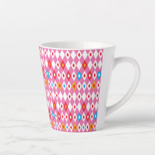 Tasse Latte Motif en losange