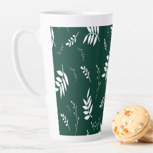 Tasse Latte motif feuille