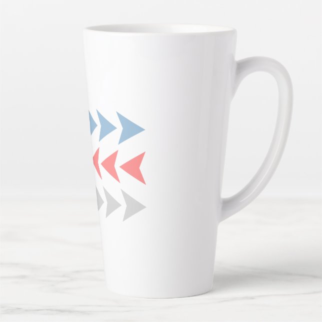 Tasse Latte Motif Flèche (Droite)