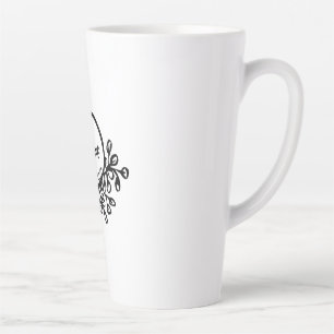 Tasse Latte Motif floral de printemps dynamique Bl de la nat