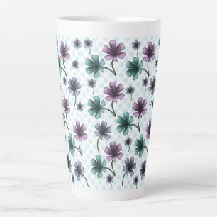 Tasse Latte Motif floral doux Cottagecore   Esthétique pastel