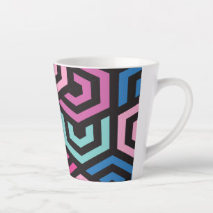 Tasse Latte Motif géométrique