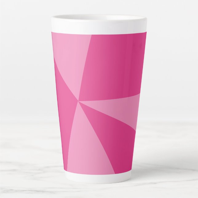 Tasse Latte Motif géométrique triangles (Devant)
