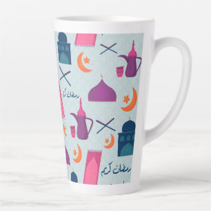 Tasse Latte Motif Joyeux Ramadan