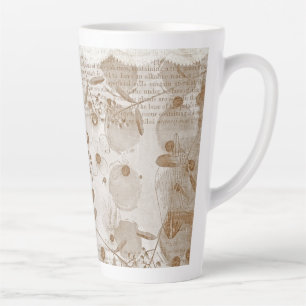 Tasse Latte motif-papier numérique