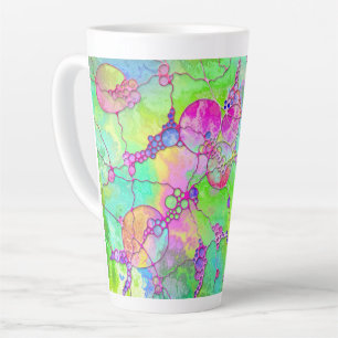 Tasse Latte Motif Peint À La Main Et Numériquement Art 41