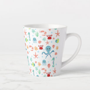 Tasse Latte Motif Sea World
