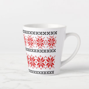 Tasse Latte Motif traditionnel, Motif traditionnel roumain