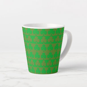 Tasse Latte Motif Trèfle