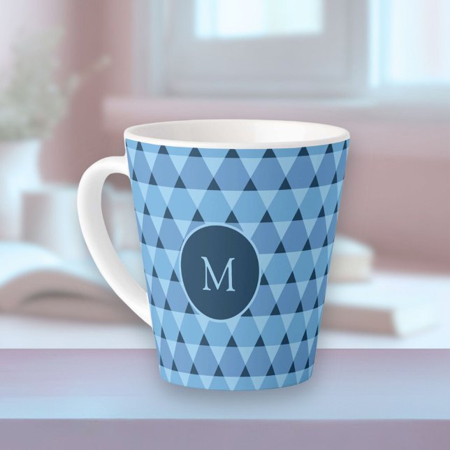 Tasse Latte Motif triangles (Créateur téléchargé)