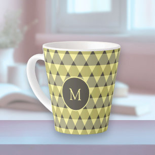 Tasse Latte Motif triangles