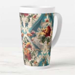 Tasse Latte Motif Whimsical Floral Italien