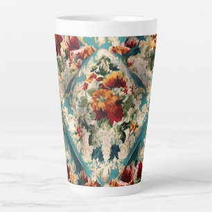 Tasse Latte Motif Whimsical Floral Italien