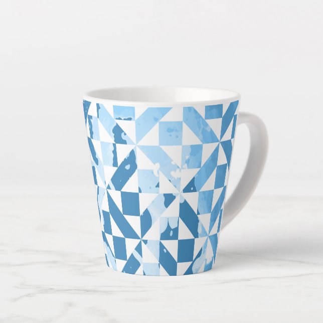 Tasse Latte Motifs d'aquarelle (Angle droit)