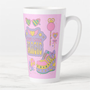 Tasse Latte motifs des années 90 