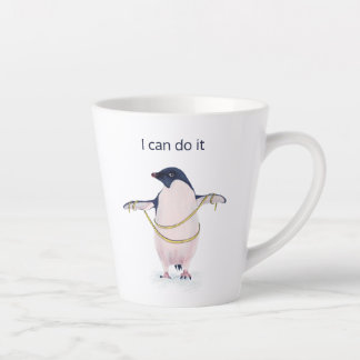 Tasse Latte Motivation de la diète de perte de poids du pingou